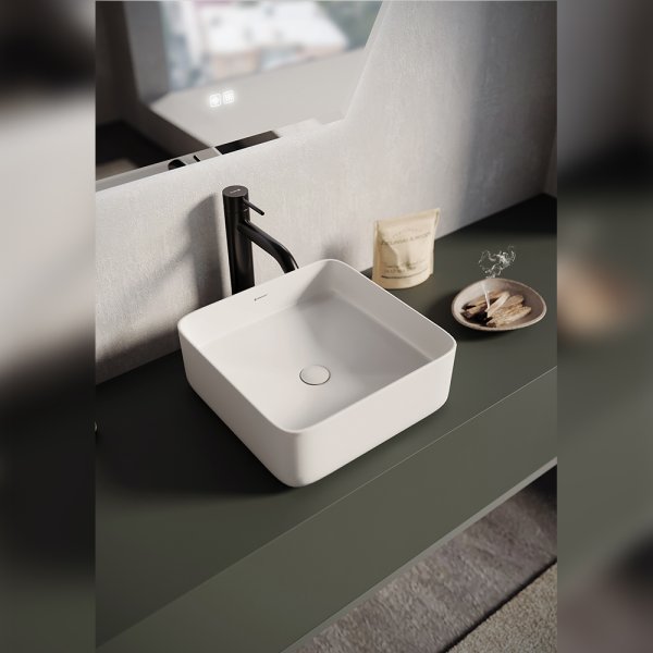 Раковина чаша Terminus Ватикан 05RN37x37x13W, белый