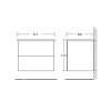 Тумба с раковиной BelBagno Etna ETNA-600-2C-SO-WO-P 60 Rovere Bianco