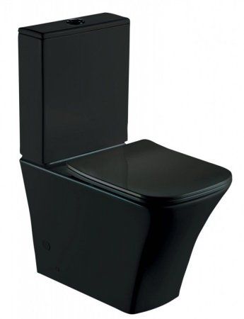 Унитаз-компакт Esbano Crisan безободковый, черный матовый