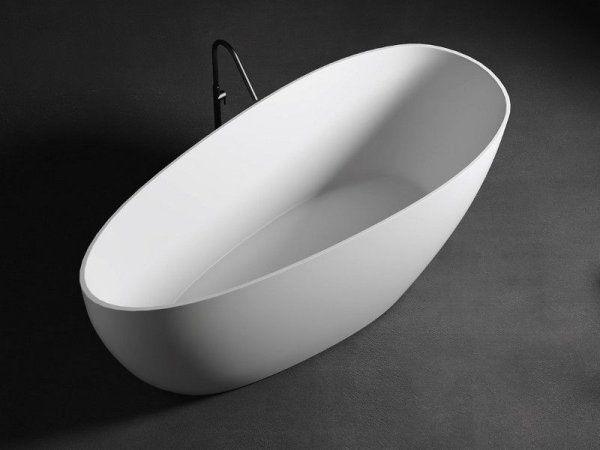 Ванна из литьевого мрамора Relax Design LEAFY LX01 opac 160х70 белый матовый
