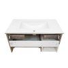 Тумба-умывальник COMFORTY "Турин-75" дуб бежевый с раковиной COMFORTY 75E