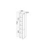 Шкаф-пенал Burgbad Iveo HSIE035RF2833G0161 R белый глянцевый