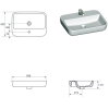 Раковина Cersanit Caspia S-UM-CAS60/1-S-w 60 прямоугольная
