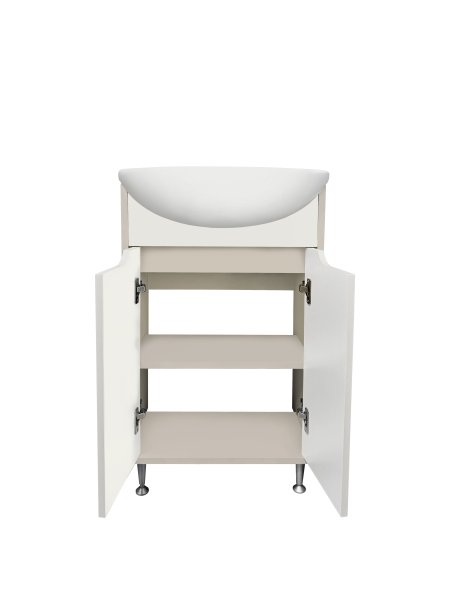 Тумба Runo Эконова 50 серо-оливковая под умывальник Уют 50 (00-00004652)