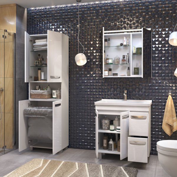 Тумба под раковину  VIGO Plaza 800-2-2 (Миранда) (tn.PLA.MIR.80.2D.2Y)