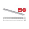 Решетка AlcaPlast PURE-1050M нержавеющая сталь матовый