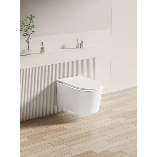 Электронный унитаз-биде подвесной Allen Brau Smart 4.I1001.20 безободковый, торнадо, с сиденьем микролифт, белый