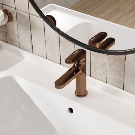 Смеситель для раковины WasserKRAFT Asphe 7700 7703 розовое золото