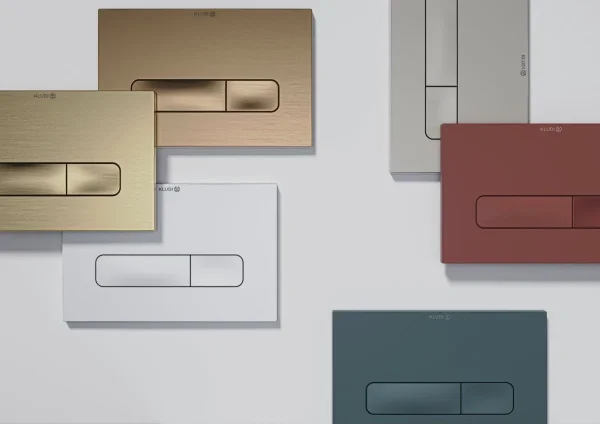 Кнопка смыва Kludi Unifix 30PP01O2 для инсталляции, светло-серый матовый