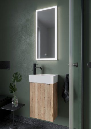 Зеркало для ванной комнаты  SANCOS Polo 350х800 с подсветкой,  PL35