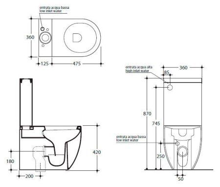 Унитаз-компакт Kerasan Flo 311701