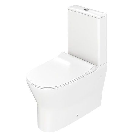 Унитаз напольный Teymi Ellie безободковый, сиденье микролифт T40801