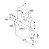 Смеситель для раковины Kludi BOZZ 382455376 настенный, белый матовый