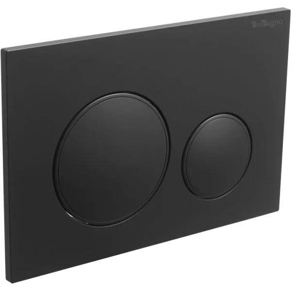 Кнопка смыва BelBagno BB-17C-NERO.M для инсталляции, черный матовый