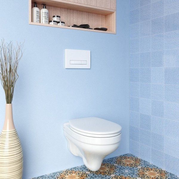 Система инсталляции для унитаза Berges Wasserhaus АТОМ Line 410 040339 белый