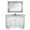 Мебель для ванной Tiffany World York nuovo YOR4130-BA+S53 bi комплект 130 белый/серебро