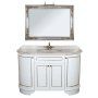 Мебель для ванной Tiffany World York nuovo YOR4130-BA+S53 bi комплект 130 белый/серебро