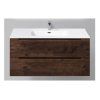 Мебель для ванной BelBagno Etna ETNA-1000-2C-SO-RW-P 100 Rovere Moro