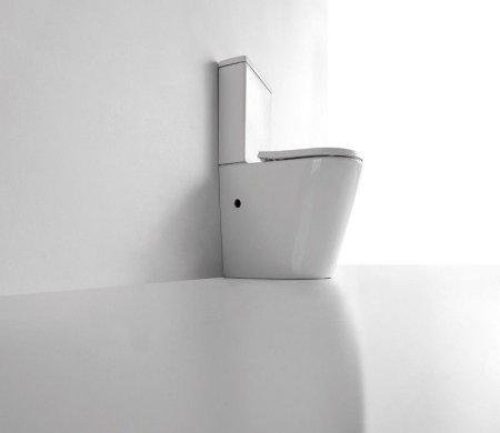 Унитаз напольный CeramaLux 2178, Бело-Глянцевый