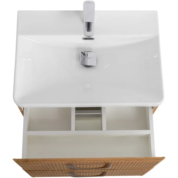 Тумба под раковину BelBagno Due DUE-600-2C-SO-RN-P 60,6 см, подвесная, Rovere Nature