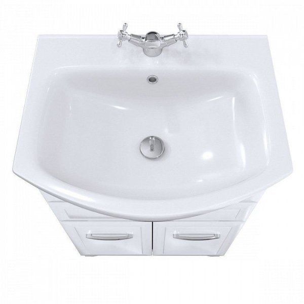 Тумба с раковиной Milardo Victoria 65 напольная белая (VIFOC6UG5WGO1MLD95YAK)