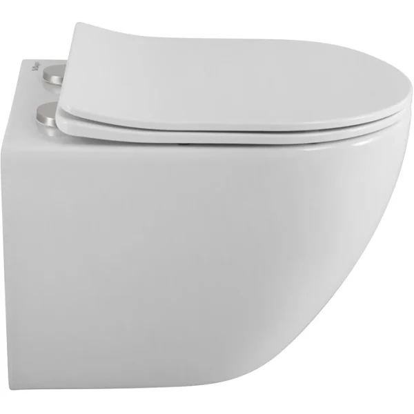 Унитаз подвесной BelBagno Uno 2.0 BB7306CHR/SC безободковый, с сиденьем микролифт, белый