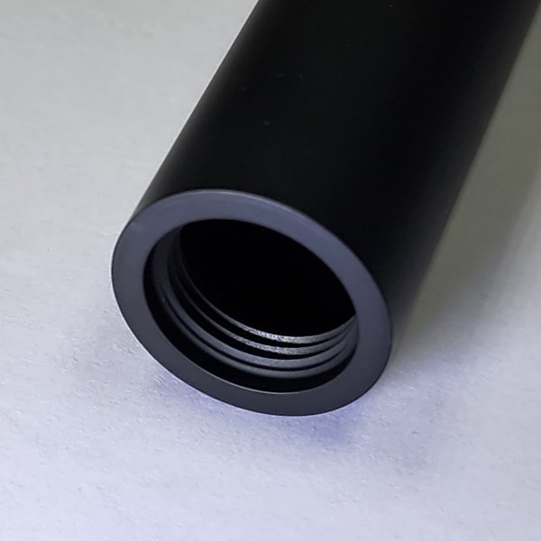 Удлинитель Rose R30H для душевых стоек 30 см, без гайки, черный