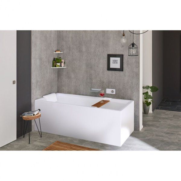 Ванна акриловая Riho Still Square Elite BD1100500000000 180x80 R L-образная панель в комплекте