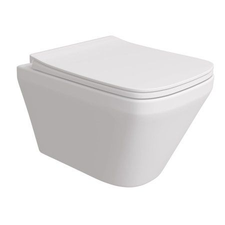 Унитаз подвесной Teymi Kati безободковый, сиденье микролифт T40701