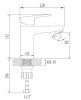 Смеситель для раковины ESKO (VE26-3E)