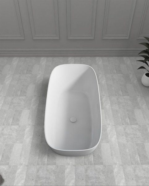 Ванна из искусственного камня ABBER Stein AS9612-1.7 170x72 белый матовый