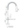 Смеситель Ledeme L76005 нержавеющая сталь