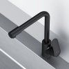 Смеситель для кухни с каналом для питьевой воды, AM.PM Like F8005722 L-излив, черный матовый