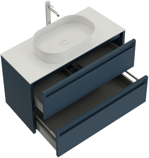 Тумба под раковину Allen Brau Fantasy 100 1.11003.BGM 2.0 синий матовый
