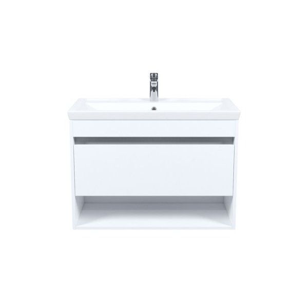 Тумба с умывальником, подвесная, с нишей, 80 см, белый, Zodiac X, IDDIS, ZDX80WNi95K подходит умыв. 4078000i28