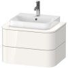Тумба под раковину Duravit Happy D.2 Plus HP496002222 65 белый глянец
