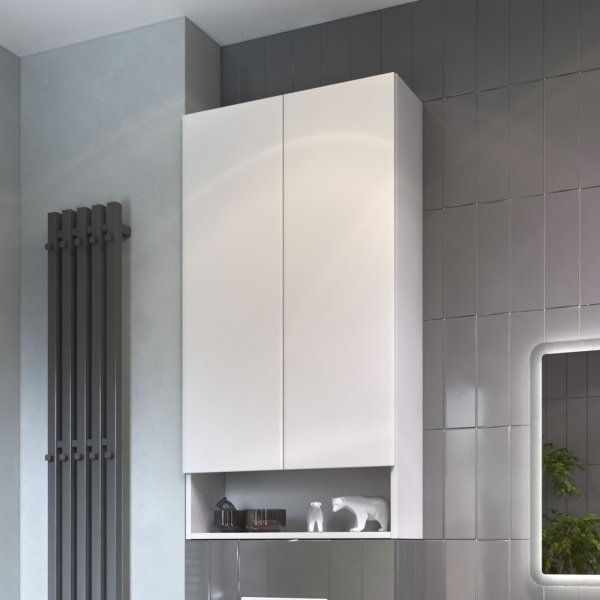 Шкаф VIGO навесной Wing 600 (с нишей) белый (195 белый)