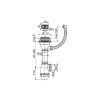 Сифон для раковины AlcaPlast A447 с переливом