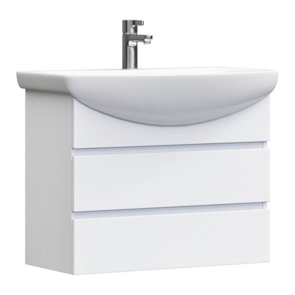 Тумба VIGO под раковину Wing 700-0-2 (Балтика) навесная белый (tp.WIN.BAL.70.2Y белый)