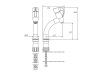 Смеситель для раковины Shouder Dante 0390206, золото