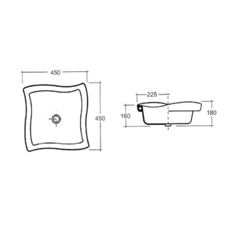 Раковина Ceramica Ala Inside INS