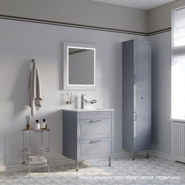 Тумба напольная, 60 см, светло-серый, Oxford, IDDIS, OXTZF6QD0LQF0iFY95ES подходит умыв. 0136000i28