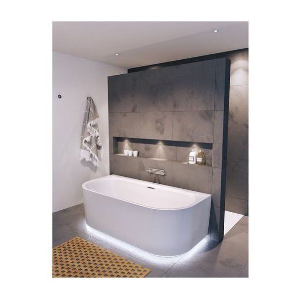 Ванна акриловая Riho Desire BD0700500K00133 184x84 светодиоды с размещением под ванной