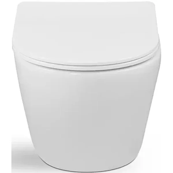 Унитаз подвесной Ceruttispa Sella Aria CT9529 безободковый, торнадо, с сиденьем микролифт, белый