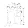 Вытяжка Faber CYLINDRA ISOLA PLUS WH GLOSS A37