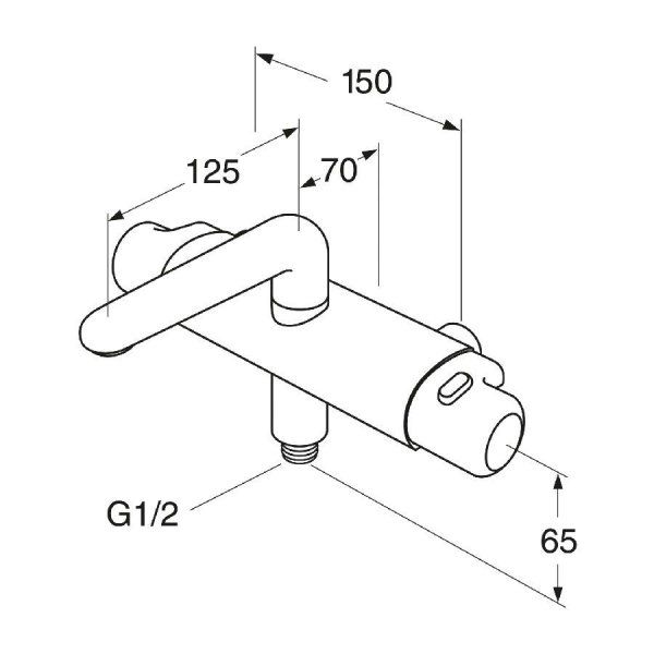 Смеситель Gustavsberg Logic GB41214933 для ванны, хром