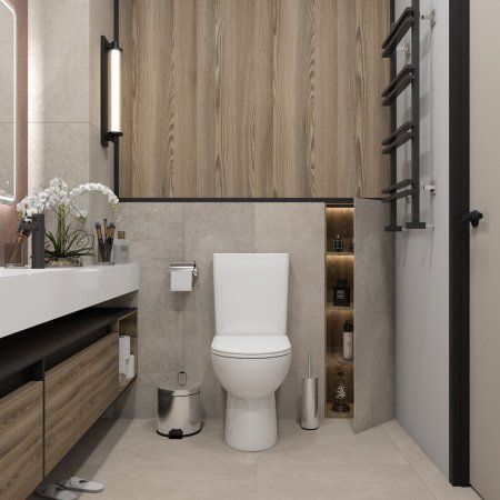 Унитаз напольный Teymi Aina безободковый, сиденье микролифт T40205