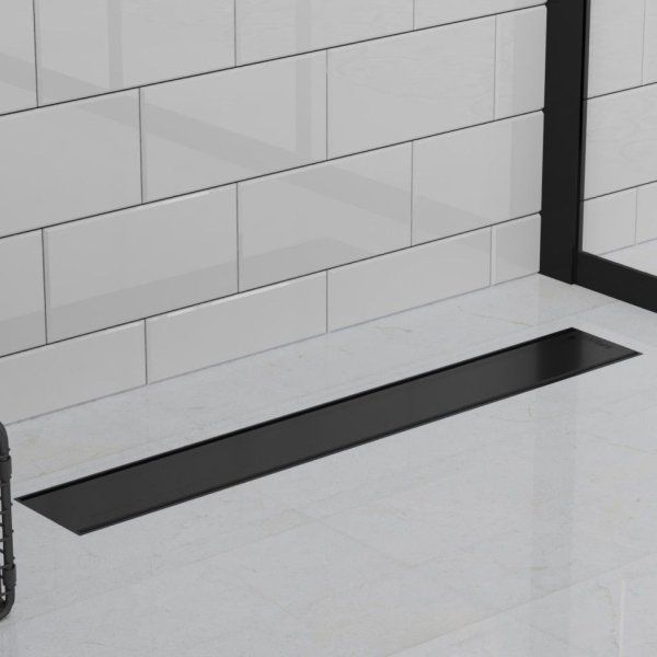 Душевой лоток Paini Klasik CH650KC 650 мм D40, черный матовый