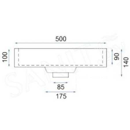 Умывальник Rea Goya U8900 белый
