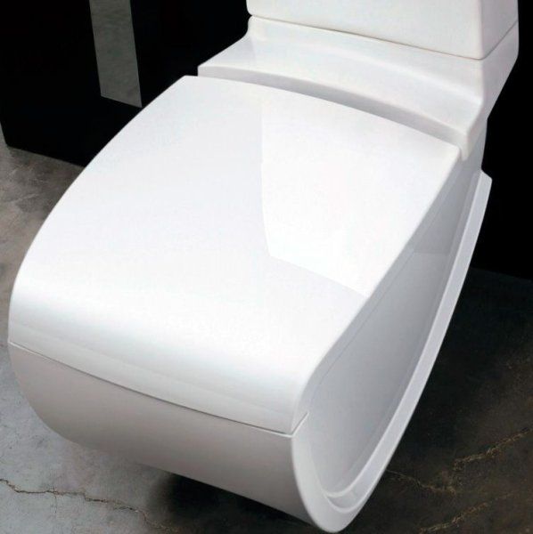 Унитаз-компакт Hidra Ceramica Hi-line белый с красным